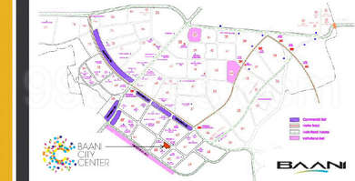 Baani Group Builders Baani City Center Map - Sector 63, Gurgaon ...