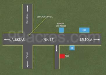 BB Construction BB Diamond Map - Garchuk, Guwahati Location Map