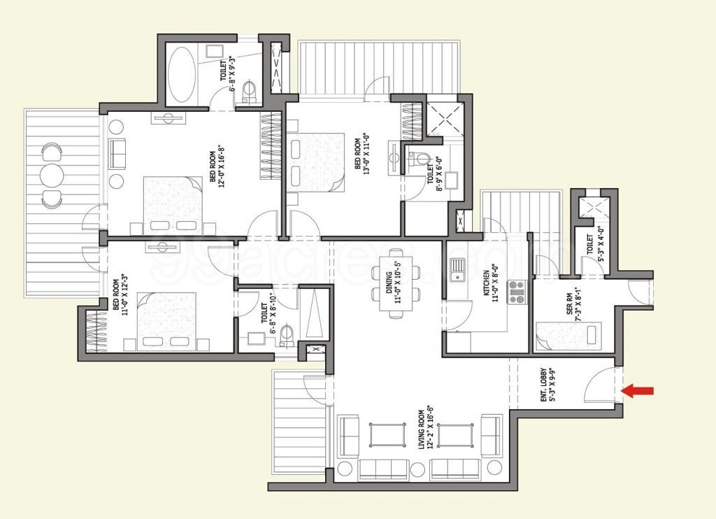 Bestech Group Builders Bestech Park View Spa Next Floor Plan