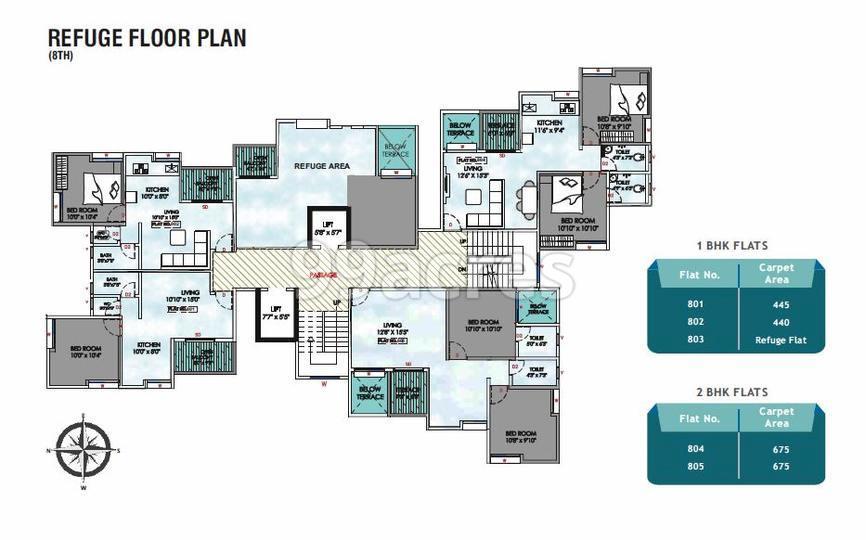 BG Radheya Typical Floor Plan 3