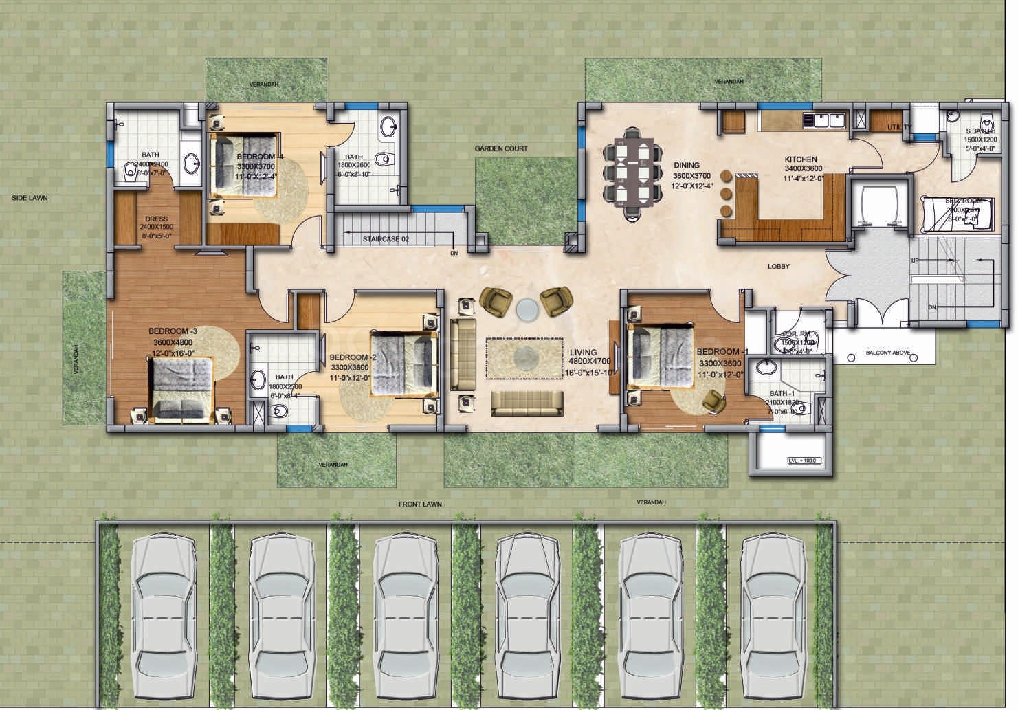 4 BHK Builder Floor for sale in BPTP Amstoria Sector 102 Gurgaon - 1900 Sq. Ft.to 3560 Sq. Ft.- 1st floor (out of 2)
