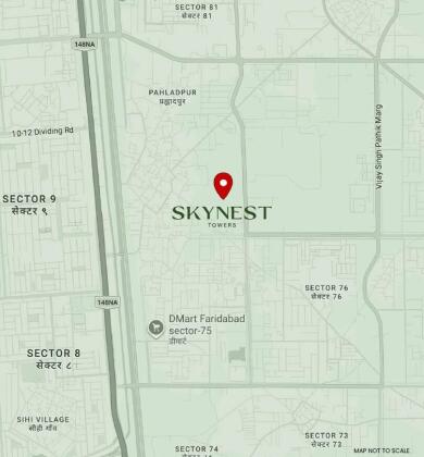 Bptp Map BPTP Limited BPTP Skynest Towers Map - Sector 80, Faridabad Location Map