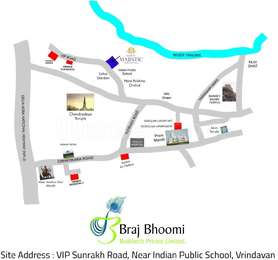 Braj Bhoomi Buildtech Keshav Majestic Vrindavan Map - Sunrakh Road ...