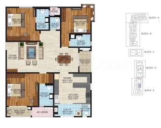 3 BHK Apartment / Flat for sale in BSCPL Bollineni Bion Kondapur ...