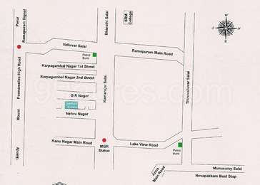 BSR Builders BSR Sambhavi Enclave Map - Ramapuram, Chennai Location Map