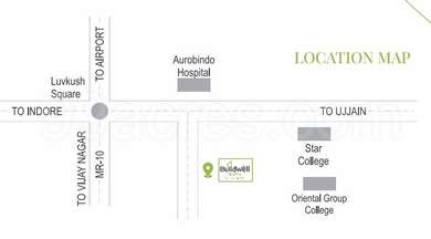 Buildwell Realty Buildwell Residency Map - Jakhya, Indore Location Map
