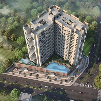 Buildwick Golden Valley Aerial View