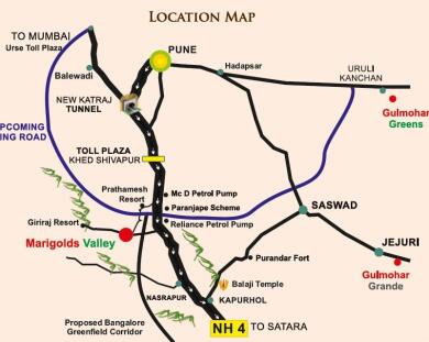 Castle Dream Space Castle Marigolds Valley Map - Khed Shivapur, Pune ...