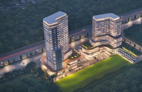 Central Park The Selene Tower Aerial View