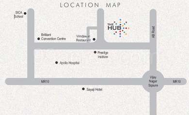 Vijay Nagar Indore Map Cm Mundra And Co Cm The Hub Map - Vijay Nagar, Indore Location Map