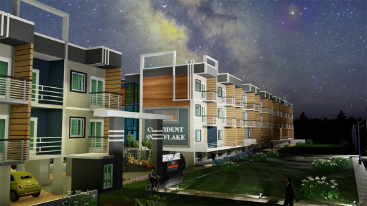 Confident Snow Flake Entrance