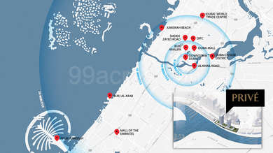 DAMAC Properties DAMAC Maison Prive Map - Business Bay, Dubai Location Map