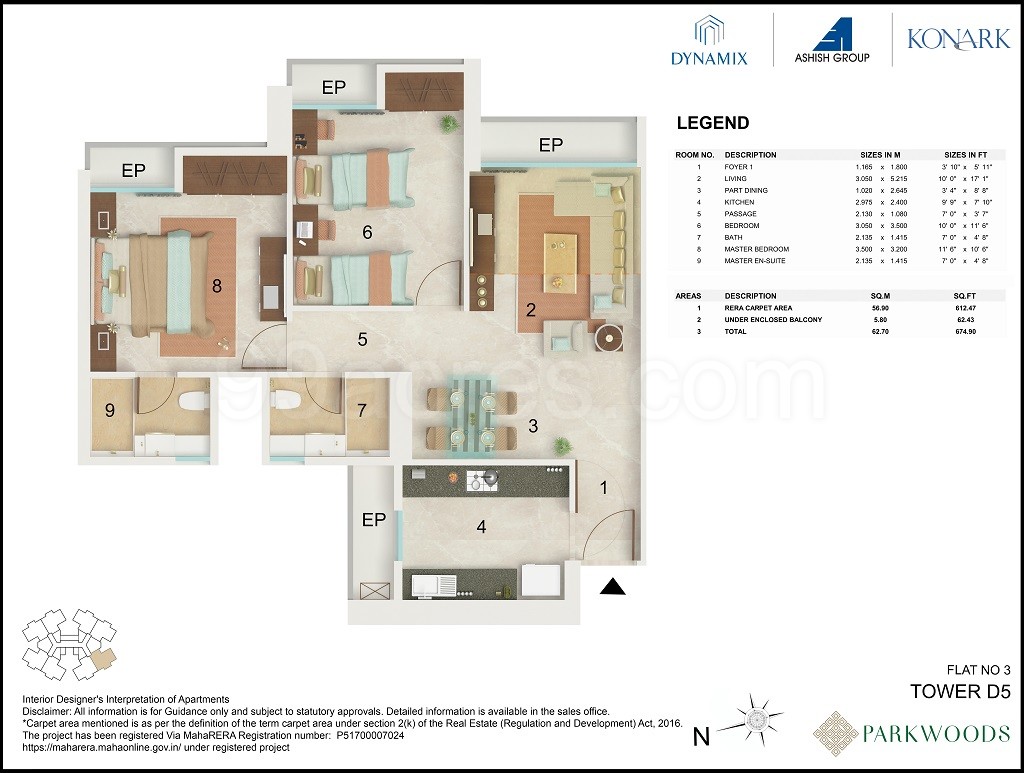Dynamix Group Dynamix Parkwoods Floor Plan Ghodbunder Road