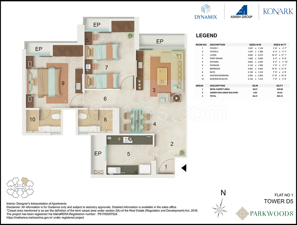 Dynamix Group Dynamix Parkwoods Floor Plan Ghodbunder Road