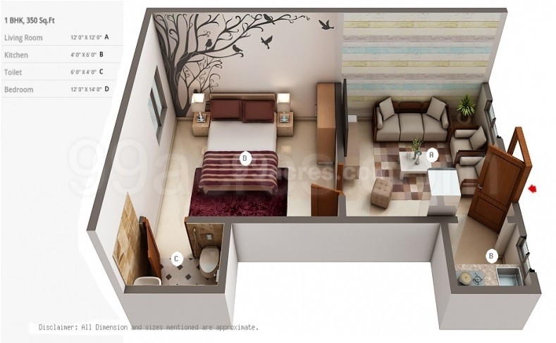 Dda Flats Sarita Vihar Floor Plan Super Area 350 Sq Ft Apartment