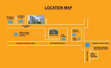 Saguna More Patna Map Deep Sheetal Engineers Pvt Ltd Park West Map - Saguna More, Patna Location  Map