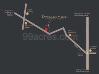 Marvel Address Map Deshmukh Constructions Deshmukh Marvel Map - Sangolda, North Goa ...