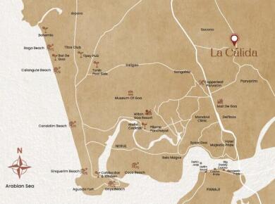 Devashri Devashri Nirman LLP La Calida by Devashri Map - Succorro, Goa Location Map