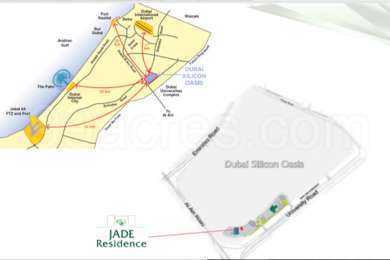 Deyaar Jade Residence Map Dubai - E8sud9vs Med 