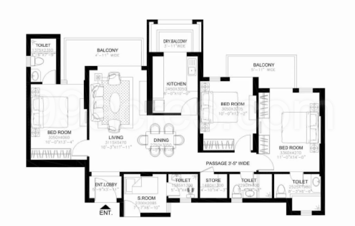 4 Bhk Apartment Flat For Sale In Dlf New Town Heights 1 Sector