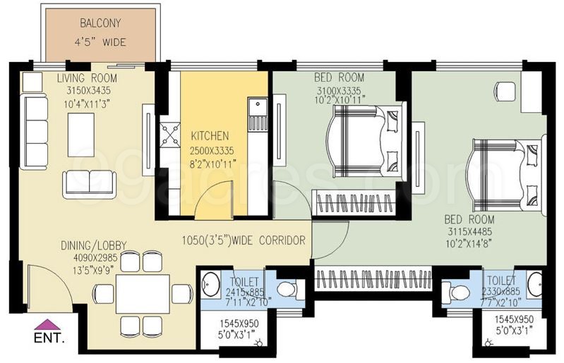 Dlf Builders Dlf New Town Heights Kochi Floor Plan Kakkanad Kochi