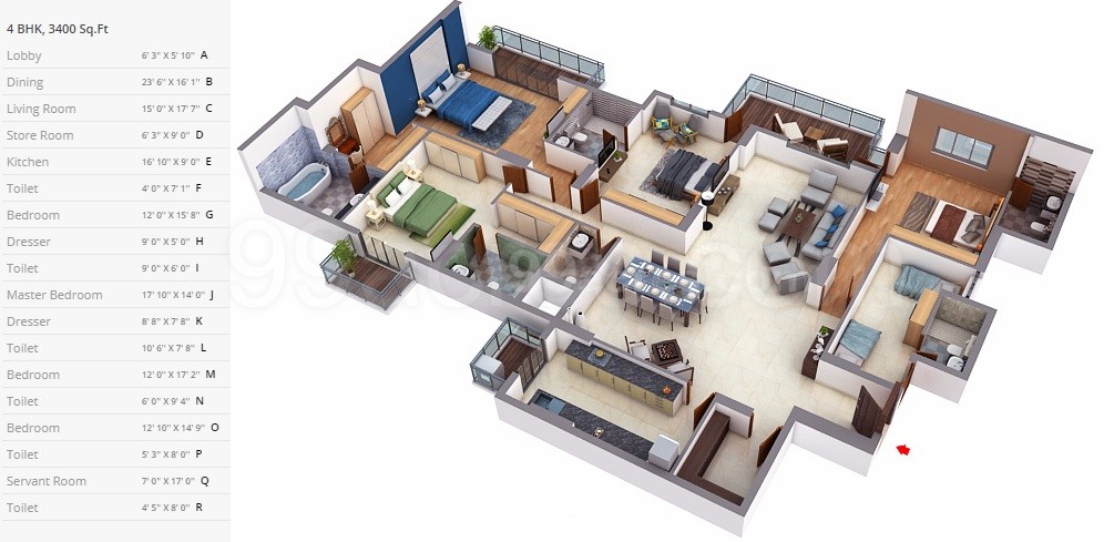 Dlf Builders Dlf The Summit Floor Plan Sector 54 Gurgaon