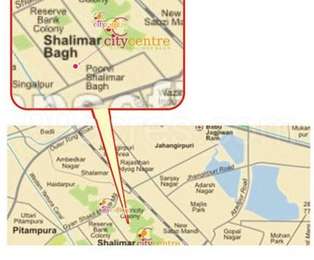 Shalimar Bagh Delhi Map Dlf Builders Dlf City Center Map - East Shalimar Bagh, Delhi North Location  Map