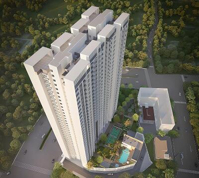 Dosti Eden Aerial View