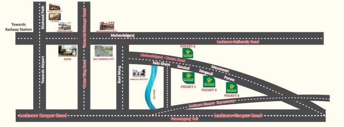 Ecogram Life Style Ecogram Village Map - Mohanlalganj, Lucknow Location Map