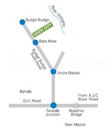 Maheshtala In Kolkata Map Eden City Group Builders Eden City Maheshtala Map - Maheshtala, Kolkata  South Location Map