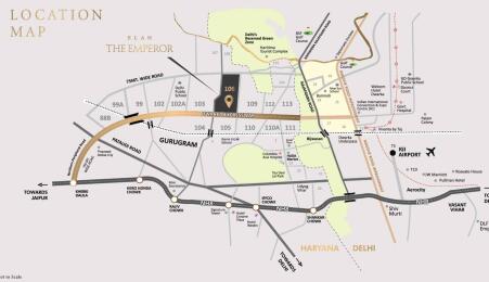 Elan Group Elan The Emperor Map - Sector 106, Gurgaon Location Map