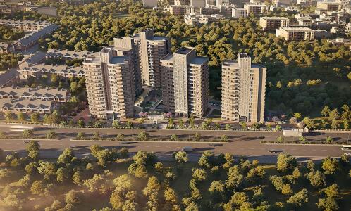 Eldeco Latitude 27 Aerial View