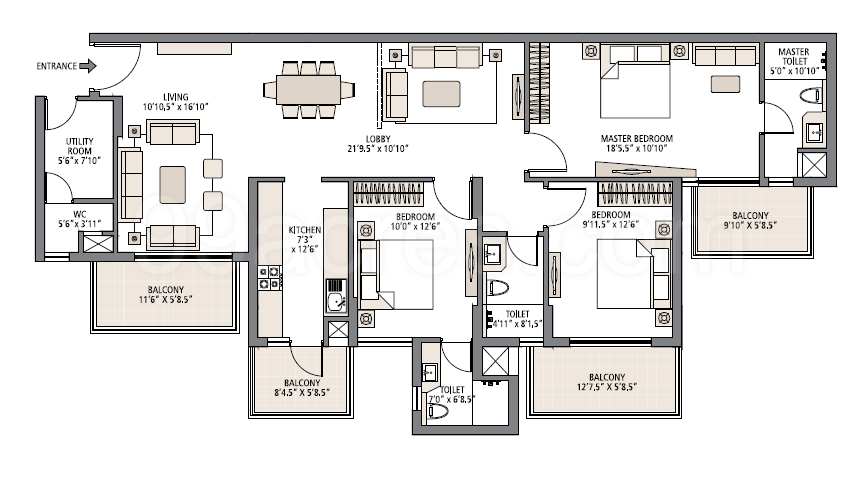 Emaar Mgf Developers Emaar Imperial Gardens Floor Plan Sector
