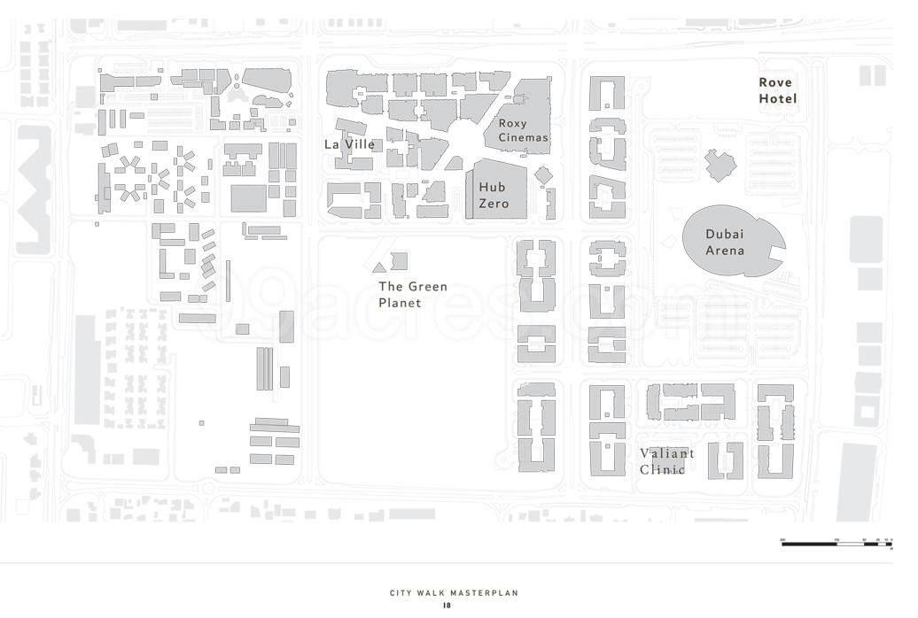 Emaar Propertieeraas Holding Rove City Walk Floor Plan Master Plan