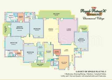 5 BHK / Bedroom Apartment / Flat for rent in Eros Royale Retreat ...