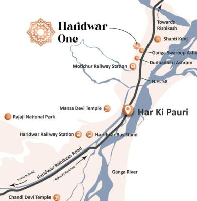 ETH Infra Pvt. Ltd. ETH Haridwar One Map - Motichur, Haridwar Location Map