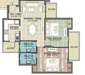 3 BHK Apartment / Flat for sale in Express Astra Sector 1 Greater Noida ...