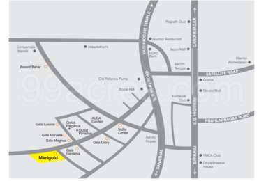 Hn Safal Builders Marigold Apartment Map - South Bopal, Ahmedabad West 