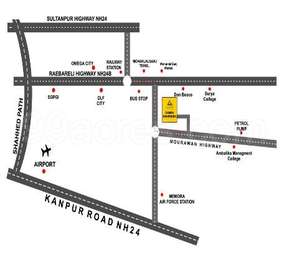 Gamba Infratech Builders Gamba Gharonda Map - Mohanlalganj, Lucknow ...