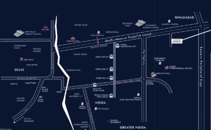 Gaurs Group Gaur NYC Residences Map - Wave City, Ghaziabad Location Map