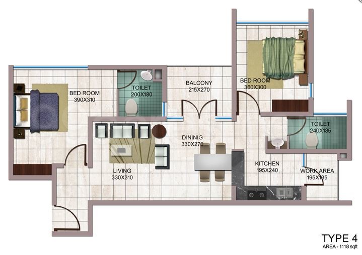 2 Bhk Bedroom Apartment Flat For Rent In Ghazal Patria Chundale Wayanad 900 Sq Ft 9th Floor Out Of 15