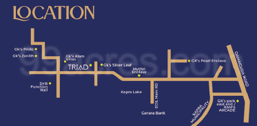 GK Developers Secunderabad GK Triad Map - Yapral, Secunderabad Location Map