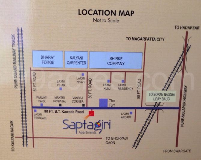 GNM Saptagiri Apartments Pune, B.T Kawade Road Price List & Brochure, Floor Plan, Location Map
