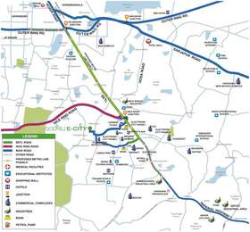 Electronic City Bangalore Map Godrej Properties Godrej E City Map - Electronic City, Bangalore South  Location Map