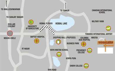 Godrej Properties Godrej Woodsman Estate Map - Hebbal Kempapura ...