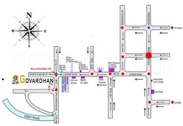 Lucknow To Sitapur Road Map Govardhan Colonizers Builders Govardhan City Sitapur Road Map - Sitapur  National Highway, Lucknow Location Map