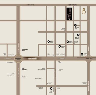 Grace Realty Ahmedabad Imperia Grace Map - Zundal, Ahmedabad North ...