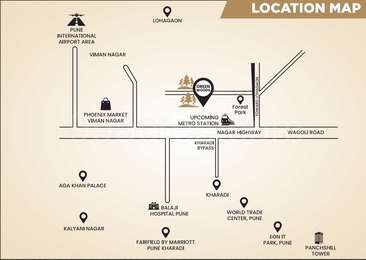 Greenwood Developers Pune Greenwoods Map - Kharadi Annex, Pune Location Map