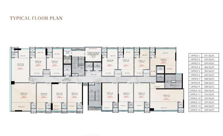 63 Rishabraj Avenue Typical plan