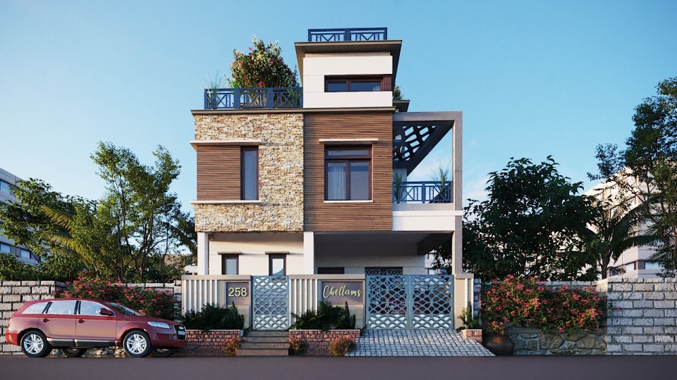 Hanu Building Hanu Builders Hanu Grand Villas Photos - Nanmangalam, Chennai Pictures